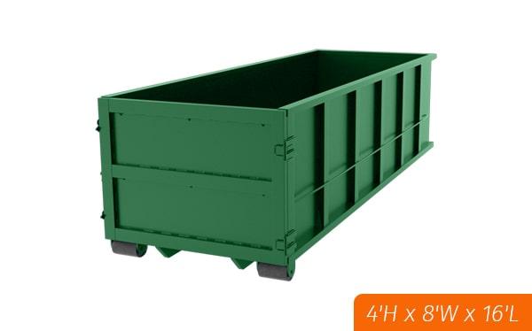 to make the most of your 15 yard dumpster rental, it is recommended to load it evenly and compactly, starting with bulky items on the bottom and layering smaller items on top